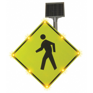 Solar LED Pedestrian Crossing Sign