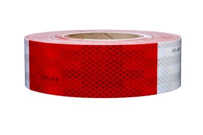 WHITE   Reflective   Conspicuity  Tape   2" x 50  feet custom cut roll 